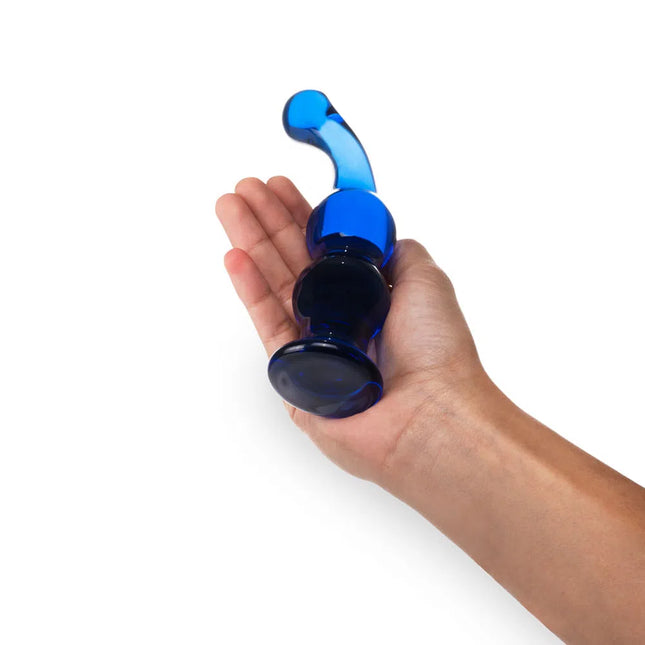 Dildo Vidrio Plug Anal Mark Azul