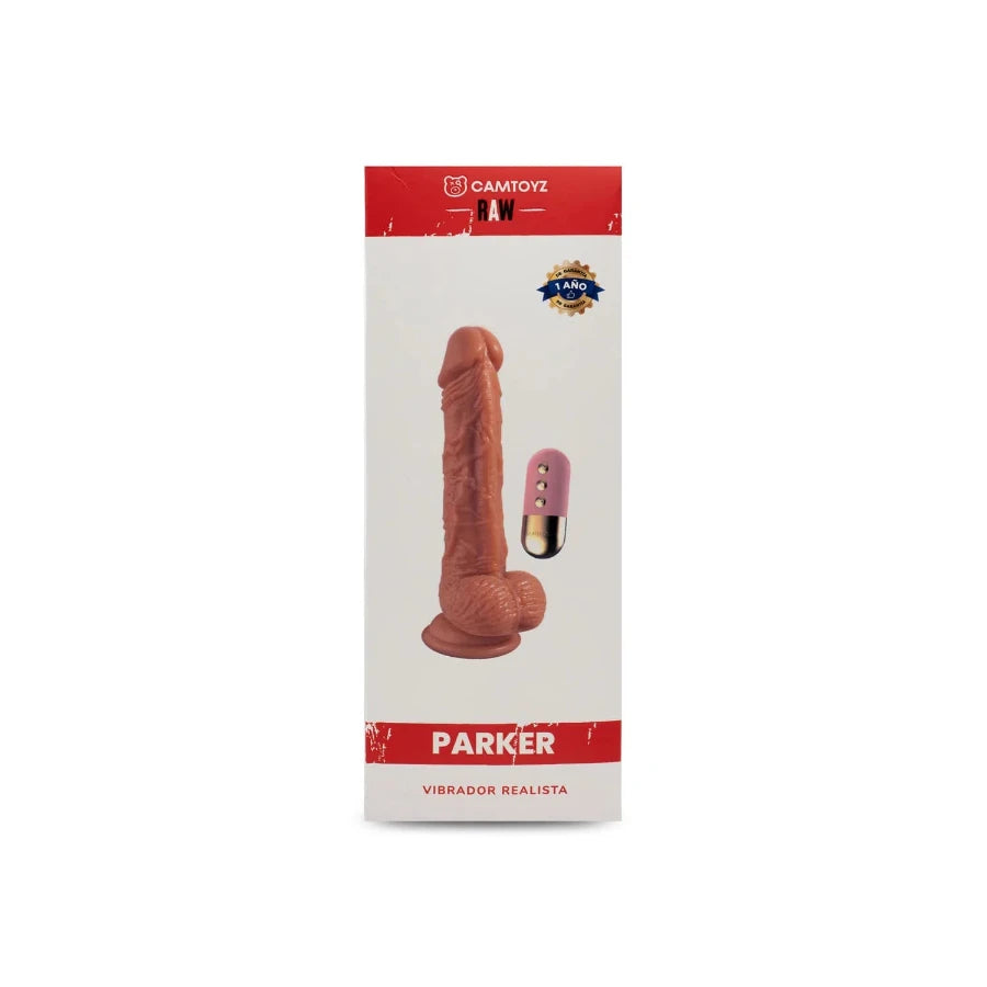 Dildo Vibrador Realista Parker Piel 20 cm – Paradisex Shop