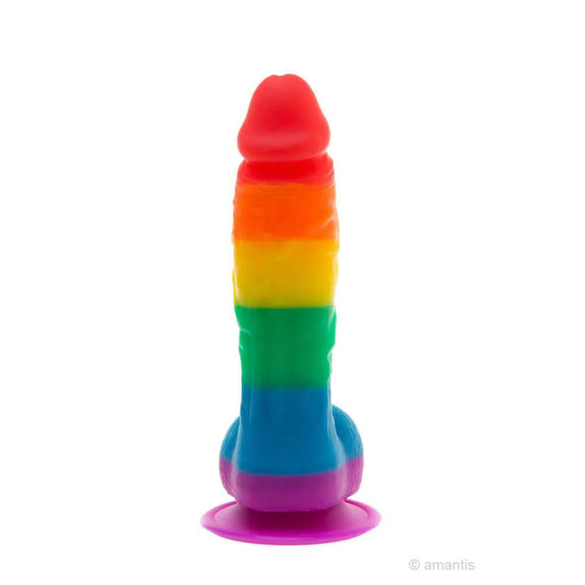 Dildo Realista Arcoíris Pride