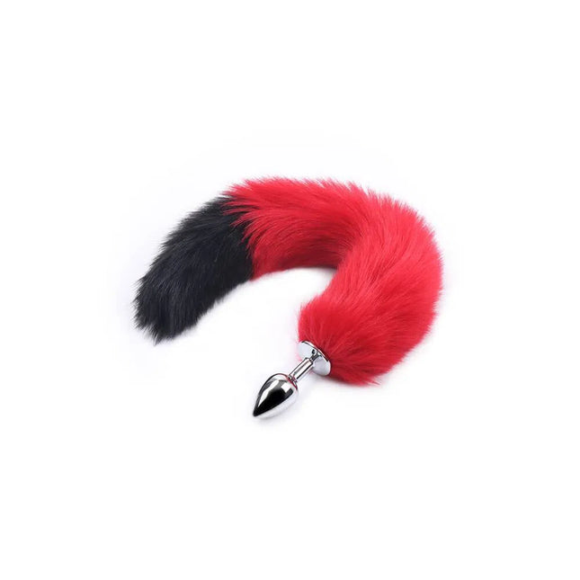Plug De Zorro Rojo Con Punta Negra