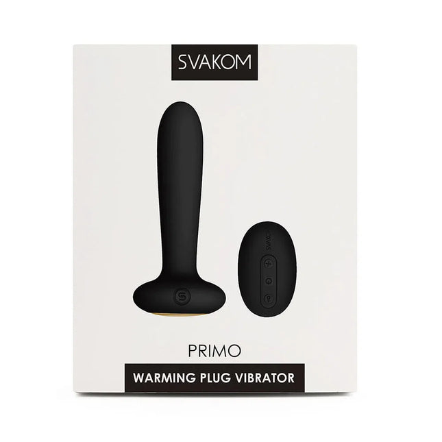 Plug Anal Vibrador Térmico Primo Svakom Negro