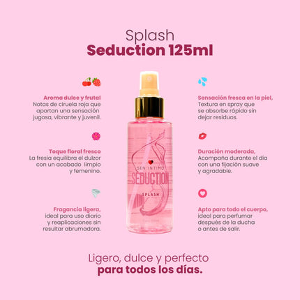 Splash Corporal Seduction 125 ml | Fragancia Floral Dulce