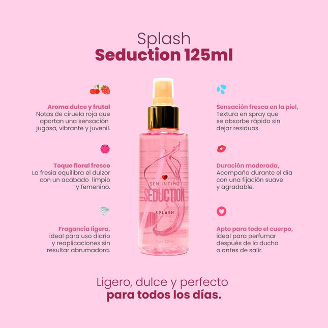 Splash Corporal Seduction 125 ml Aroma Floral Dulce