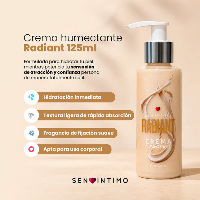 Radiant Crema Humectante con Feromonas 125 ml Sen Íntimo
