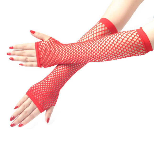 Guantes De Malla Leigh Color Rojo