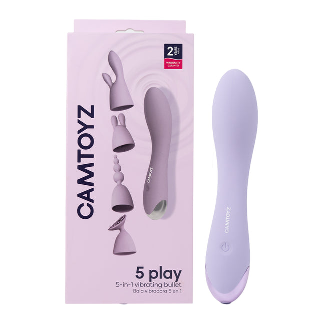 Bala Vibradora 5 en 1 Recargable 5 Play Camtoyz