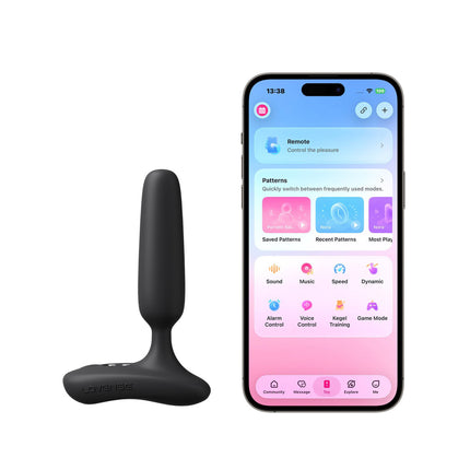 Plug Anal Vibrador Glint Lovense con Sensor Táctil Inteligente
