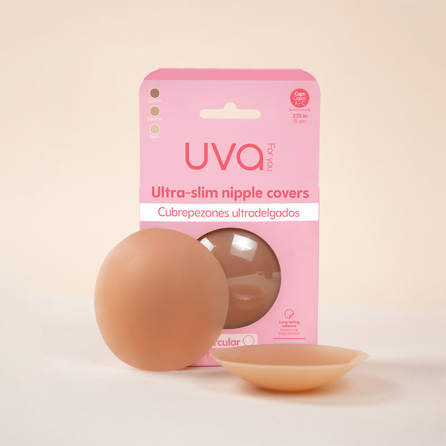 UVA Cubrepezones Circulares Cocoa Discretos