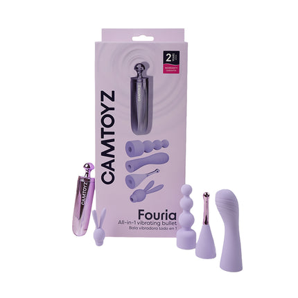 Fouria Camtoyz Bala Vibradora Recargable 4 Cabezales