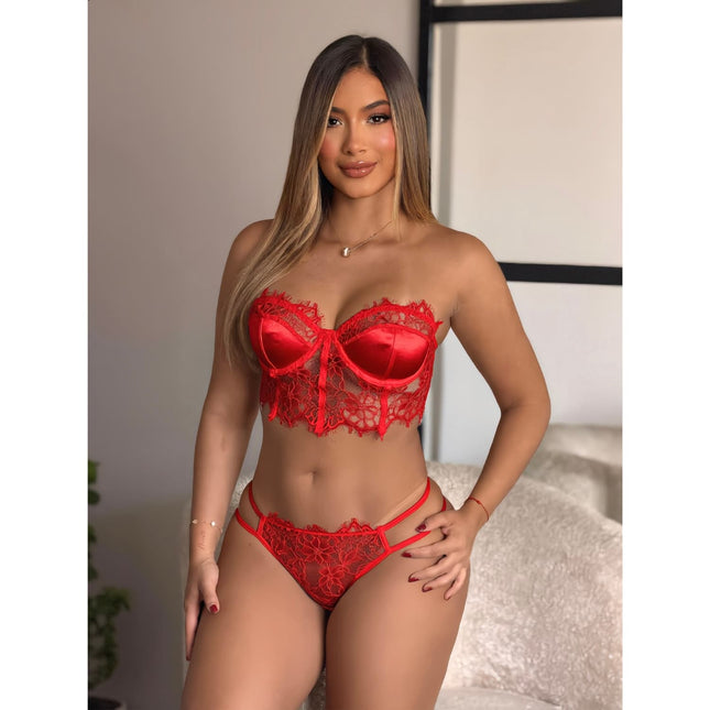 Conjunto Rojo Divine Temptation 3469