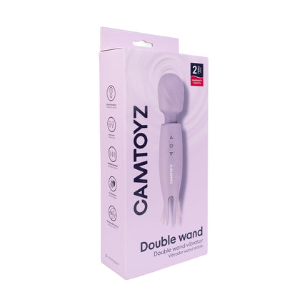 Vibrador Wand Doble Recargable Double Wand Camtoyz
