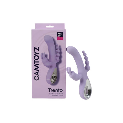 Vibrador Triple Estimulación Trento Majestic Recargable USB