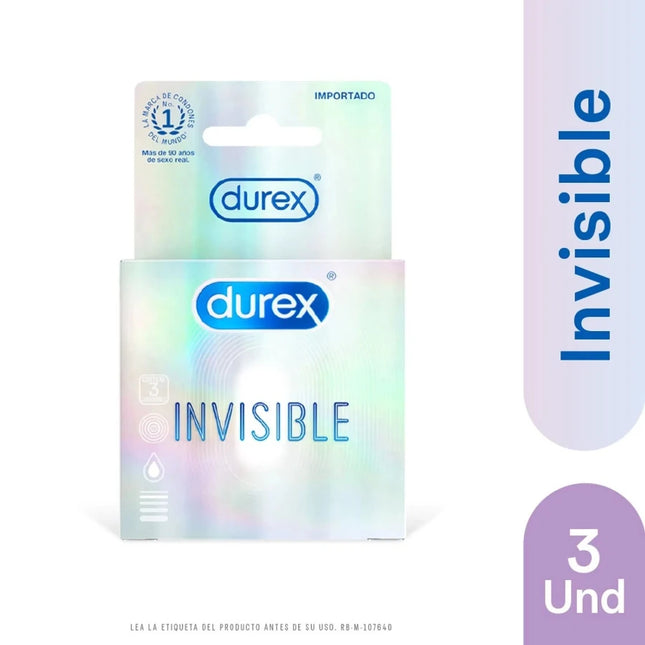 Condón Durex Invisible x3 Und