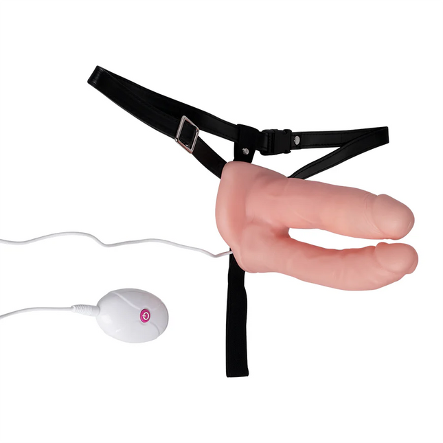 Arnés con Vibración Unisex Hollow Double Penetrator a Control Remoto