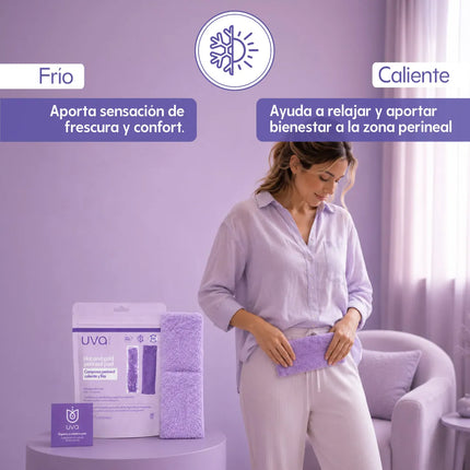 UVA Compresa Perineal Fría y Caliente Reutilizable