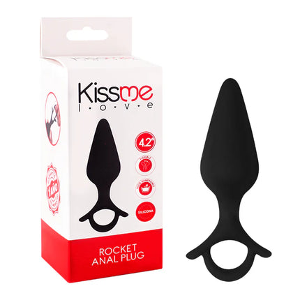 Plug Anal Rocket Silicona Talla M con Agarre Seguro