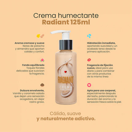 Radiant Crema Humectante con Feromonas 125 ml Sen Íntimo