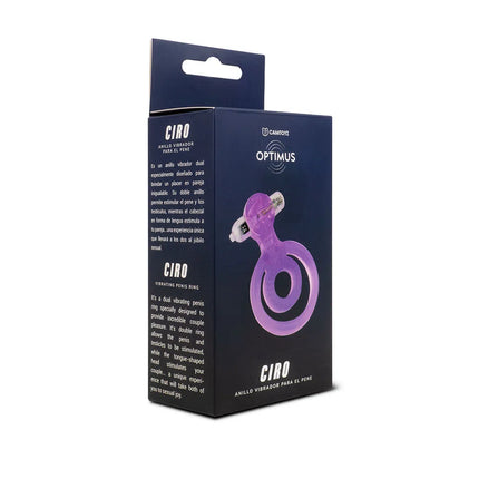Anillo Vibrador Ciro Ajustable de Silicona para Pareja
