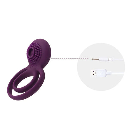 Anillo Vibrador para el pene Tammy Svakom Morado