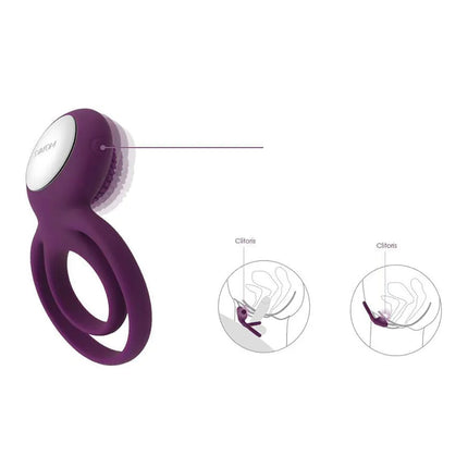 Anillo Vibrador para el pene Tammy Svakom Morado