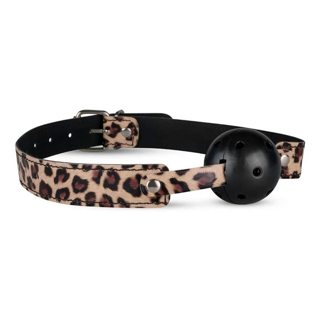 Mordaza Ball Gag Crosby de Cuero Sintético Ajustable
