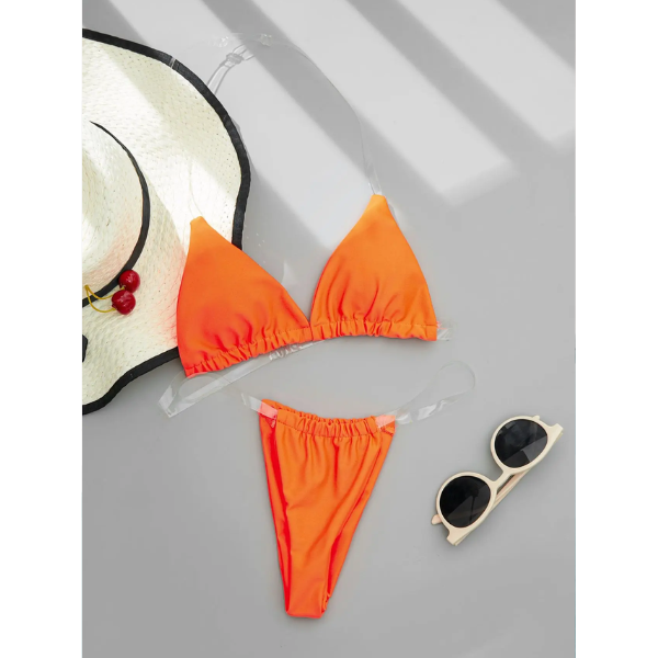 Bikini De Tiras Transparentes 3075