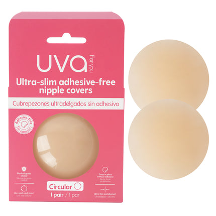 UVA Cubrepezones Circulares Nude Sin Adhesivo