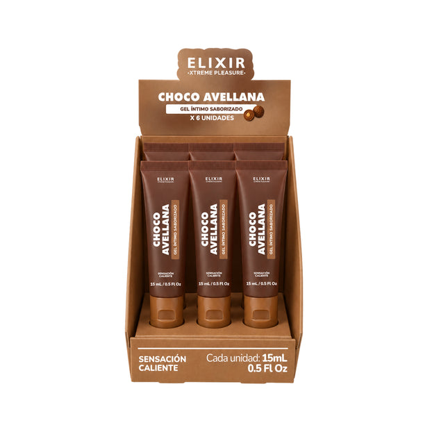 Gel Íntimo Saborizado Choco Avellana Elixir 15 ml | Lubricante