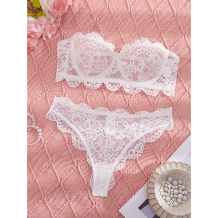 Conjunto Encaje Blanco Noir Passion 0661
