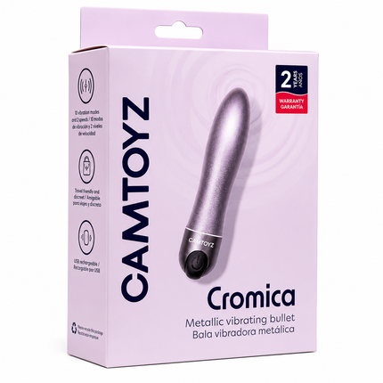 Bala Vibradora Cromica con 7 Modos de Vibración