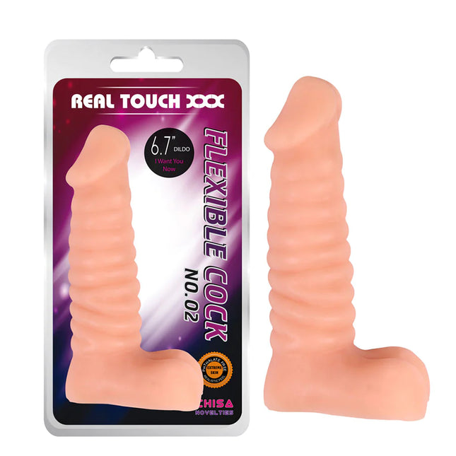 Dildo Flexible Flesh Cock N.02 16.4cm