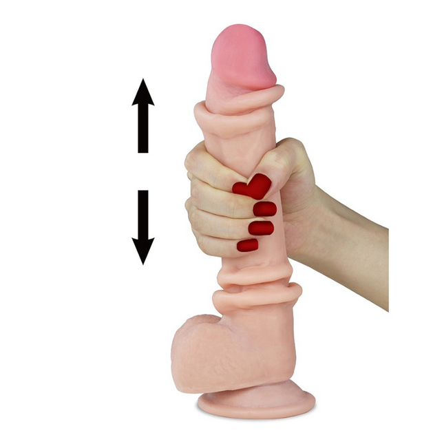 Dildo Lovetoy Sliding Skin Dual Layer Dong 9,5''