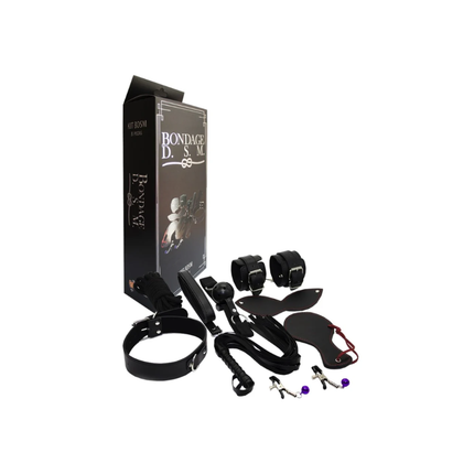 Kit Sado BDSM 8 Piezas Negro | Accesorios para Parejas