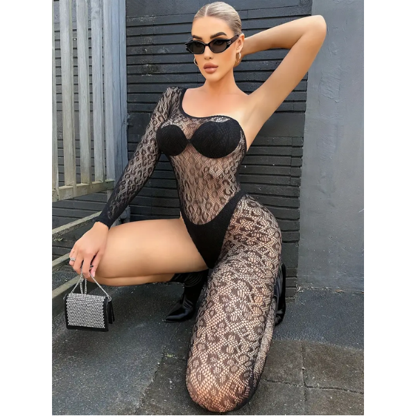 Enterizo En Malla Ref 6680