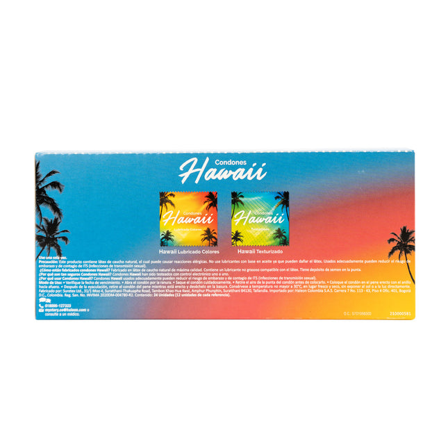Caja De Condones Hawaii 24 und
