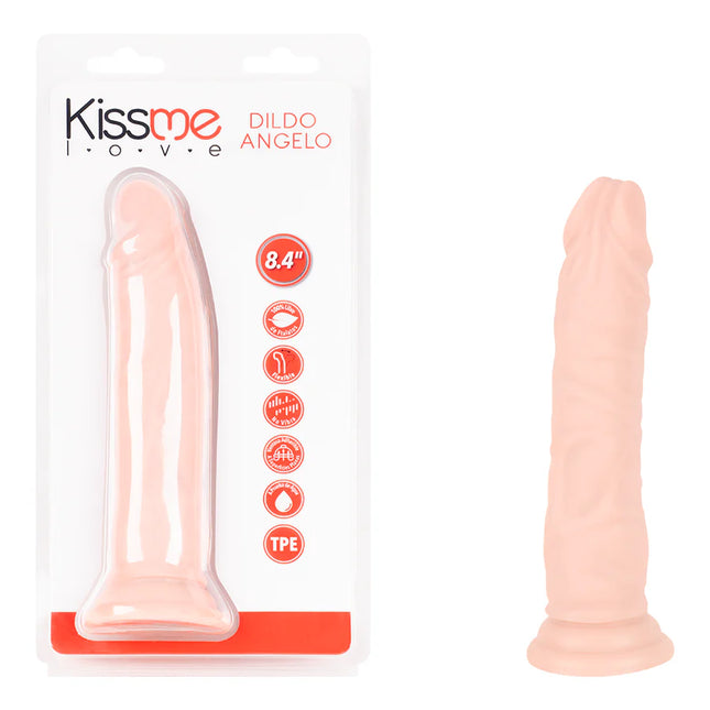 Dildo Ultrarrealista Angelo 21,4 cm con Ventosa Flexible