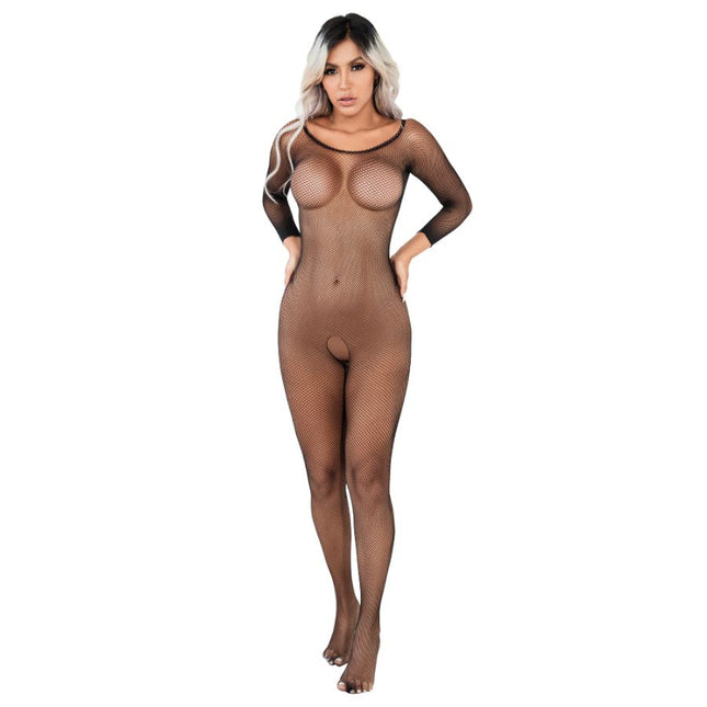 Enterizo Malla Con Abertura Paloma