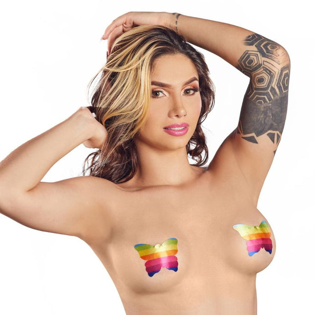 Pezonera Sexy Rainbow Mariposa