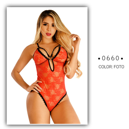 Body Rojo con Negro 0660