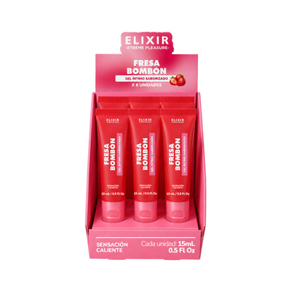 Gel Íntimo Saborizado Fresa Bombón 15 ml | Lubricante