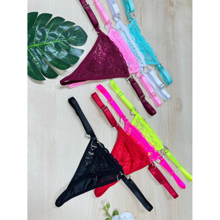 Tanga Ajustable Con Argolla De Corazon PP-103