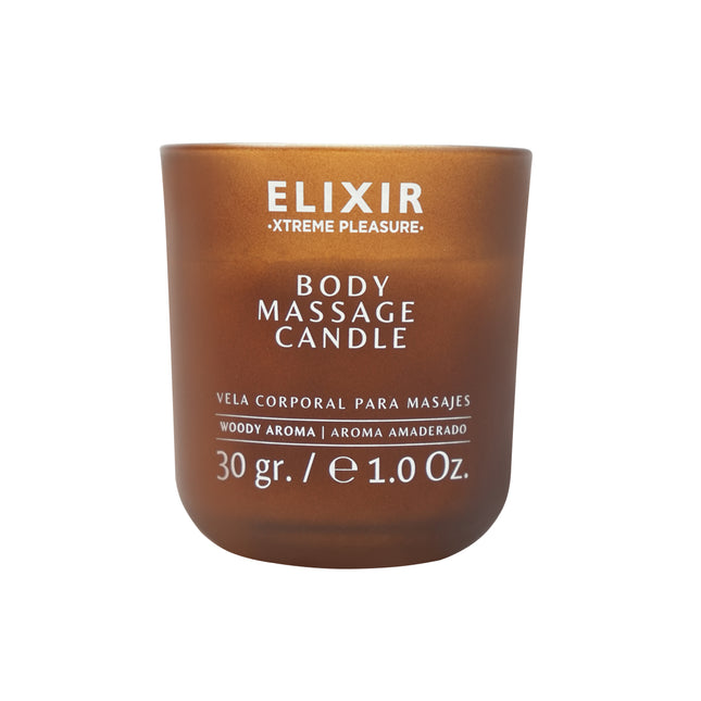 Vela para Masajes Elixir Amaderada | Aceite Relajante