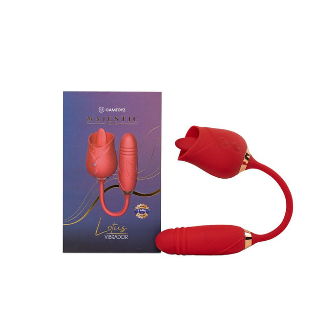 Vibrador Flor De Empuje Lotus
