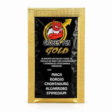 Groben Pen Gold | Complemento Masculino de Bienestar Persona