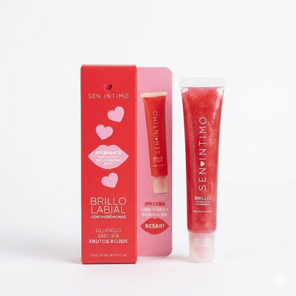 Brillo Labial Sen Íntimo 20 ml | Gloss Hidratante Sabor Cereza