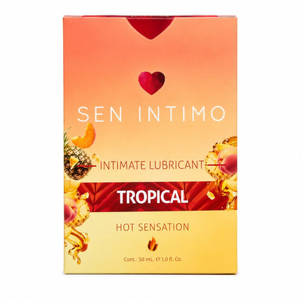 Lubricante Íntimo Caliente Tropical 30 ml Sen Íntimo Base Agua