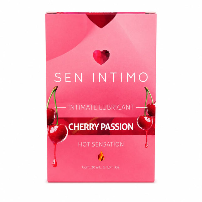 Lubricante Íntimo Caliente Cereza 30 ml Sen Íntimo Base Agua