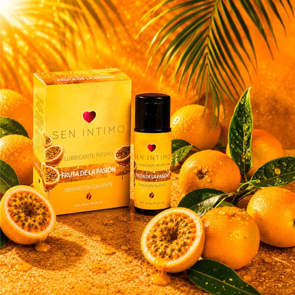 Lubricante Íntimo Caliente Maracuyá 30 ml Sen Íntimo Base Agua