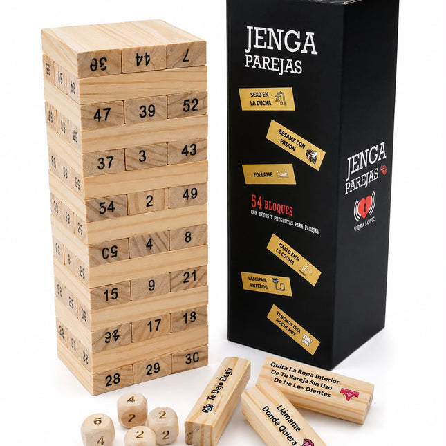 Jenga para Parejas 54 Retos y Dinámicas para Adultos +18