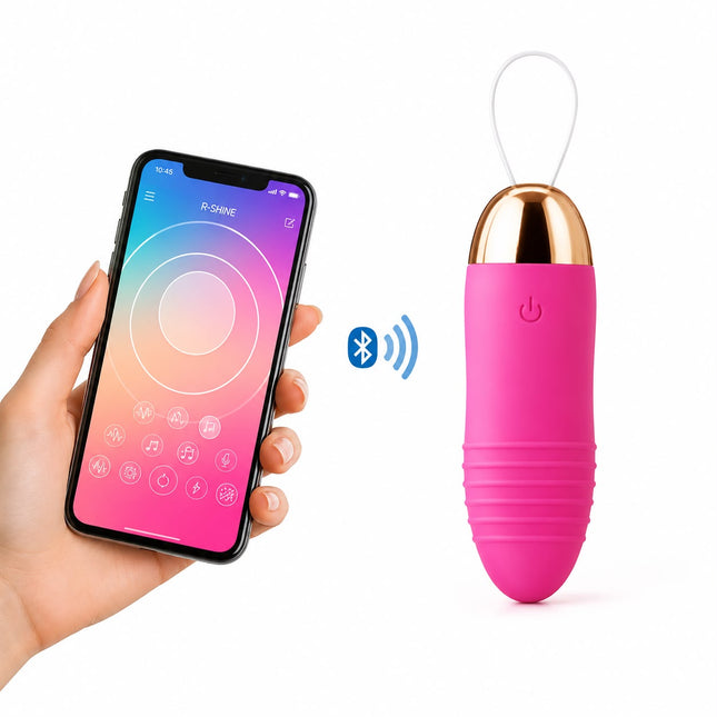 Huevo Vibrador Inalámbrico Bluetooth Recargable con App